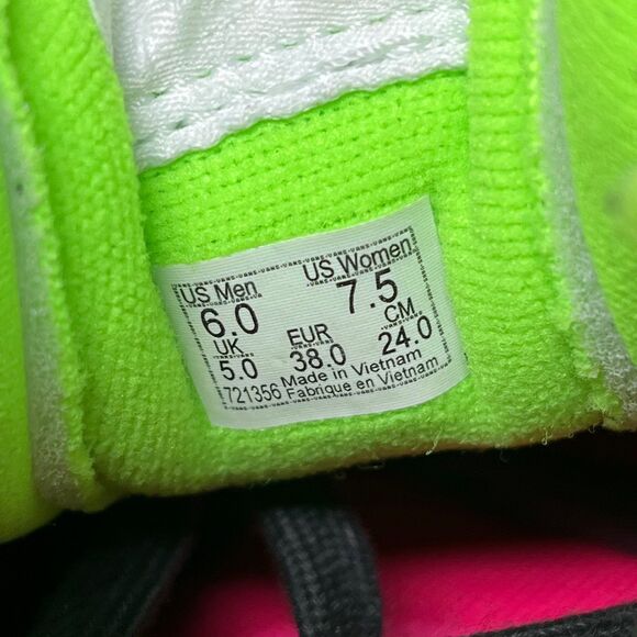 NEW VANS Old Skool Overt CC Canvas Suede White Multi Neon Green Pink Women’s 7.5 - Picture 8 of 8